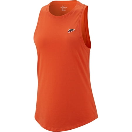 Nike Womens Yoga Running Tank Top Orange XS
