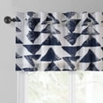 thumbnail image 4 of Exclusive Fabrics  Triad Printed Cotton Window Valance - 50 X 19 Triad Indigo, 4 of 5