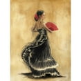 thumbnail image 3 of Gold, Caroline 19x24 Black Modern Framed Museum Art Print Titled - Flamenco Dancer II, 3 of 5