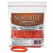 Alliance Rubber 37198#19 Non-Latex Rubber Bands, 1/4 lb Poly Bag Contains Approx. 260 Bands (3 1/2" x 1/16", Orange)