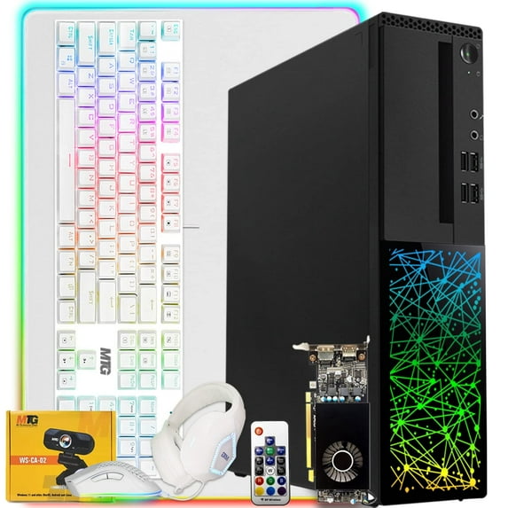 Restored TechMagnet Gaming Desktop PC,Intel i5 6th Gen,Galaxy 6,16GB RAM,480GB SSD | 2TB HDD,RX 550,4 in 1 Gaming Kit,Webcam,Windows 11 Pro