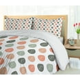 thumbnail image 5 of Ambesonne Salmon Duvet Cover Set, Rhythmic Autumnal Leaves, 2-Calking, Salmon Multicolor, 5 of 7