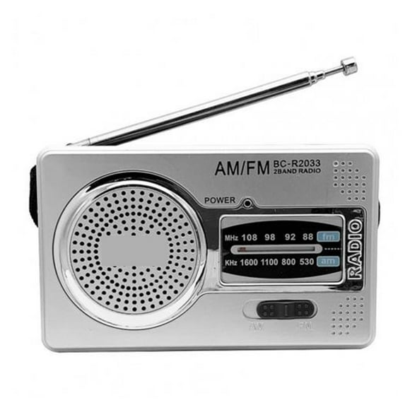 BC-R2033 AM FM Radio Telescopic Antenna Full Band Portable Radio Receiver Retro FM World Pocket Radio Player for Elder ,Easy to Use