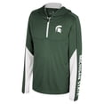 thumbnail image 2 of Youth Colosseum Green Michigan State Spartans Hansel Quarter-Zip Hoodie, 2 of 3