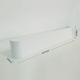 thumbnail image 2 of Wall-Mounted Coat Rack – Floating Wood Shelf with Hidden Hooks – Modern Entryway Organizer for Hallway or Closet (White), 2 of 7