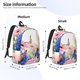 thumbnail image 2 of Easygdp Butterfly And Flowers Mochila de Lona Resistente para Laptop, Compatible con Laptops de 15 a 17 pulgadas, Ideal para Escuela, Trabajo y Viajes-Small, 2 of 5