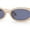Beige, variant on Womens Mod Thin Plastic Narrow Oval Retro Sunglasses Beige - Black