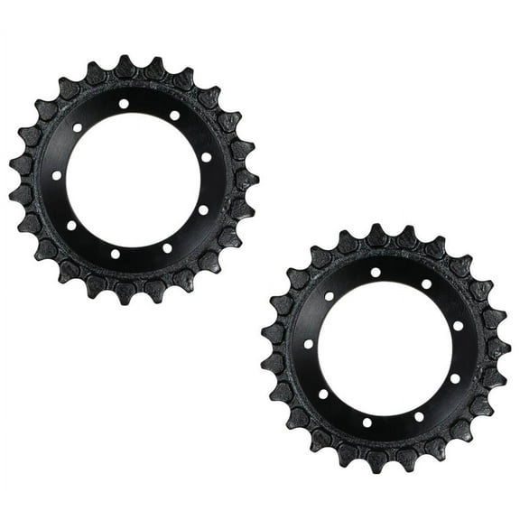 2 Pack Forged Track Sprocket Kubota RD118-14433 Track Loader - 23 Teeth & 9 Bolt Holes - Carbon Structural Steel Undercarriage Components