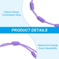 thumbnail image 3 of Pulsera Uxcell 7 Nudos, Pulsera de Protección de Cordón Ajustable Hecha a Mano de Buena Suerte Trenzada para Regalo de Mujeres y Hombres, Púrpura, 3 of 5