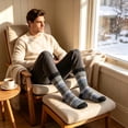 thumbnail image 7 of KOITHOT 5 Pairs Wool Socks for Men, Thick Soft Knit Vintage Boot Crew Socks, 7 of 7