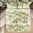 thumbnail image 3 of Carstens, Inc. Rustic Cabin Country Bedding Set, Microfiber Quilt, Rustic Pine Wilderness, King, 3 of 7