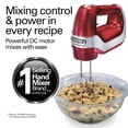thumbnail image 2 of Hamilton Beach Professional 5-Speed Electric Hand Mixer with Slow Start & QuickBurst Technology, Mixer for Kitchen, Red, 2 of 9