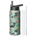 thumbnail image 4 of Canine Pattern Thermal Water Bottle - 24hr Cold Retention with Wide Mouth, Food Grade Steel for Outdoor Training Sessions, 4 of 6
