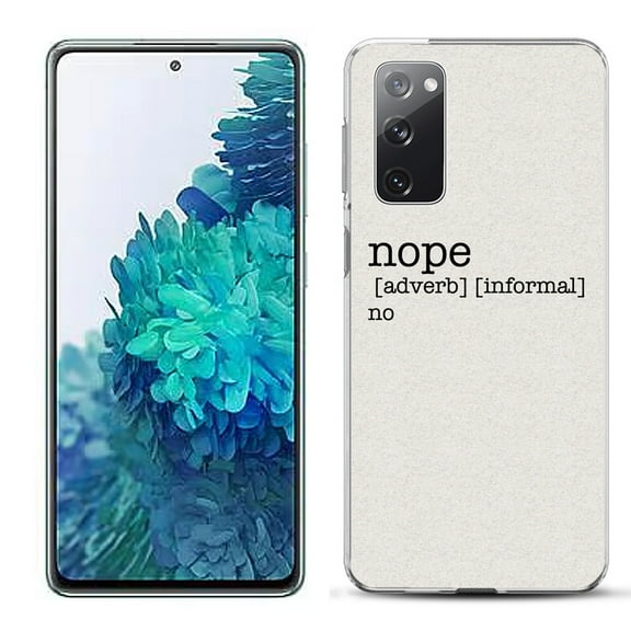 Slim-Fit Gel TPU Phone Case for Samsung Galaxy S20 FE 5G Fan Edition, by OneToughShield ® - Dictionary/Nope
