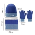 thumbnail image 2 of Gorro de invierno, bufanda, guantes con pantalla táctil, conjunto para hombres y mujeres, 2 of 5