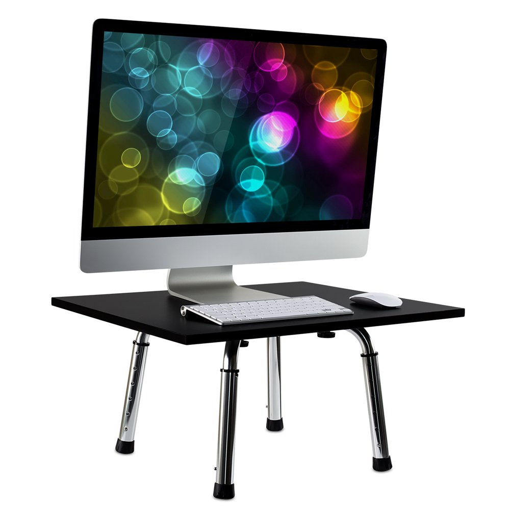 MountIt! Tabletop Standing Desk Extension with Height Adjustable Legs