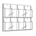 thumbnail image 2 of Safco Reveal - Porte-Littérature - Support Mural - 8 Compartiments - Transparent, 2 of 2