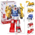 thumbnail image 3 of Robot Toys, Easy Assembly Merge Into Construction Vehicle Figures, Sturdy Connectors For Indoor Activity, 3-8 Years Old (Transforming Toys, Dino, 3 of 5