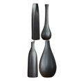 thumbnail image 1 of 4 piezas de cerámica negro florero arreglo floral decoración de la Oficina del hogar Estilo P mayimx florero de cerámica, 1 of 8