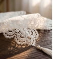 thumbnail image 4 of 1Pc Lace Table Runner, Embroidery Floral Table Runners with Tassel, Retro French Country Style for Wedding Decor, Afternoon Tea, Bed Runner, Piano Top Cover - 14x47'', 4 of 6