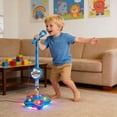 thumbnail image 3 of Yucurem 2026 Star Microphone with Stand, All in One Microphone Toy for Birthday Parties Singing, Portable Karaoke Machine for Singing, Music Play for Kids (Blue), 3 of 6