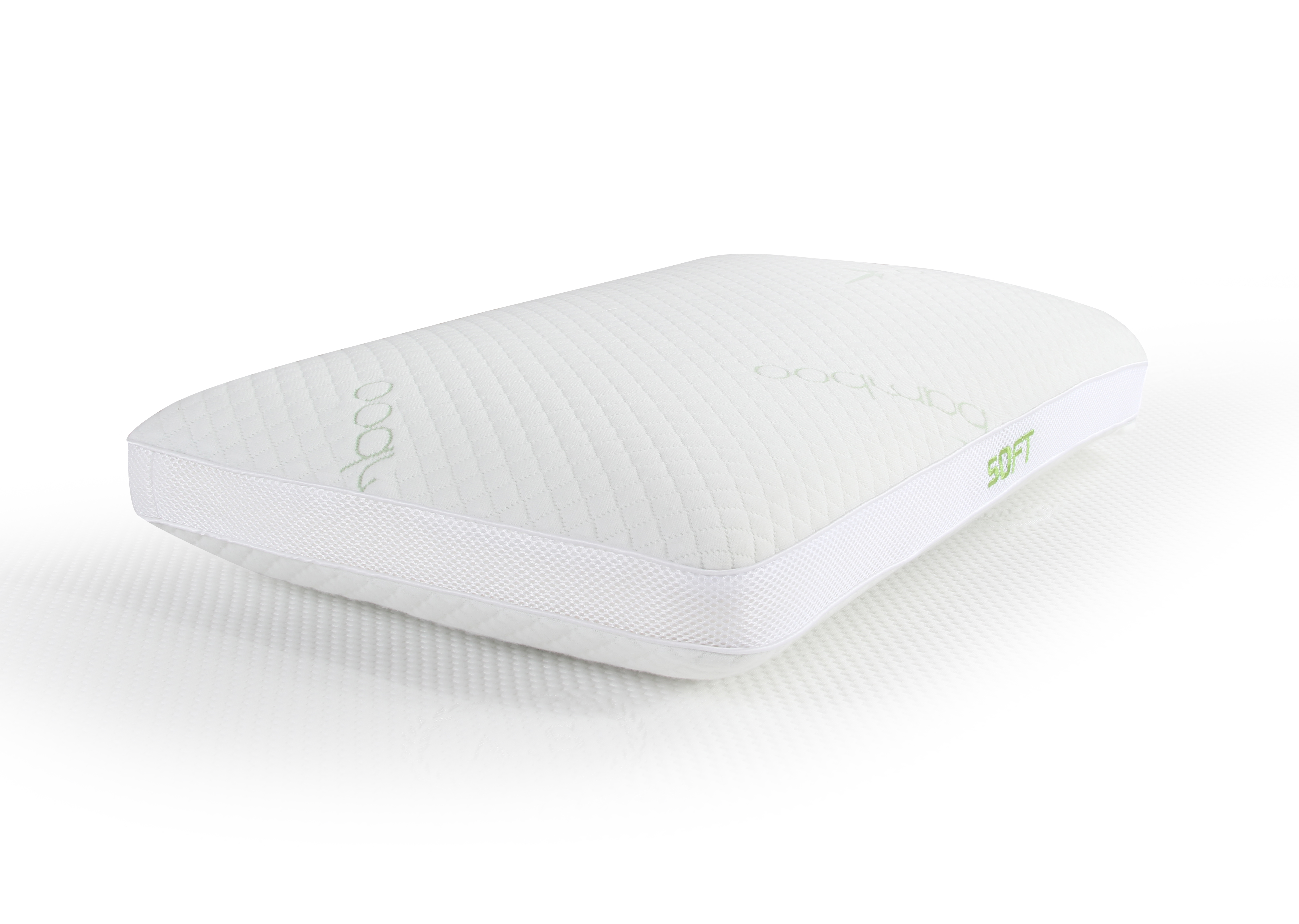 Hypoallergenic Memory Foam Cooling Bamboo Pillows Back Side