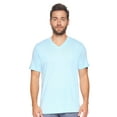 thumbnail image 5 of Expert Brand USA-Made Men's MoCA Cotton Blend V Neck T-Shirt, Light Blue, Large, 5 of 9
