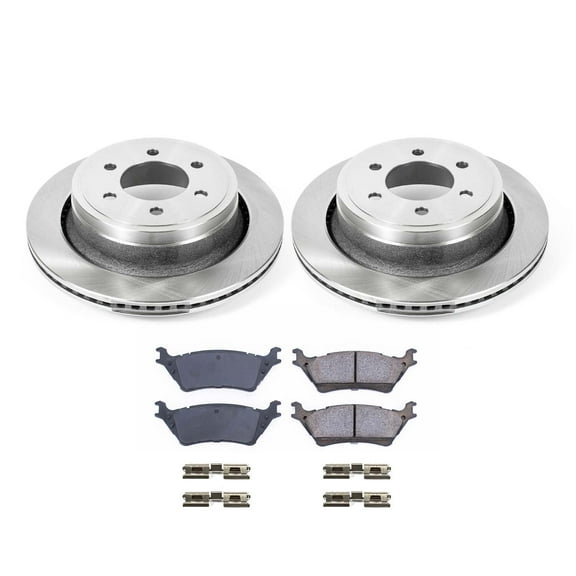 Ultimate Brakes Rear Ceramic Brake Pad and Rotor Kit with Hardware WM80325