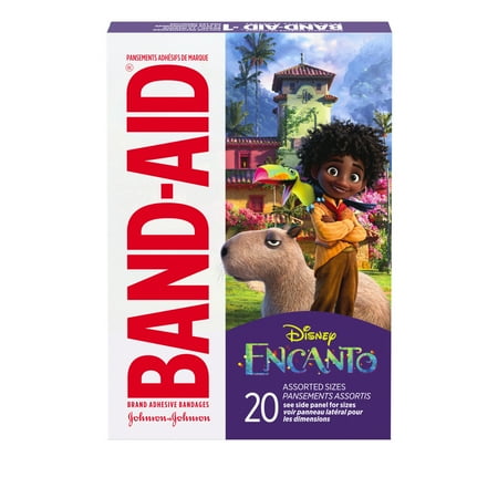 Band-Aid Brand Bandages for Kids, Encanto Characters, Assorted, 20 Ct