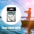 thumbnail image 3 of Señuelo de acero de 2 uds., correa de pesca líder de alambre antimordida con giro SGWL-4030 Ndcxsfigh  Para Estrenar, 3 of 7