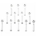 thumbnail image 3 of HEMOTON White Plastic Connection Pins for Swimming Pool with Sealing Strips 12 Pieces 2.36 Inch, 3 of 7