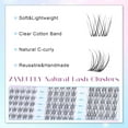thumbnail image 2 of Lash Clusters Wispy Eyelash Clusters CC-Curly Cluster Lashes zanlufly Natural Individual Lashes 180Pcs Eyelash Extension 10-12MM DIY Lash Extension, 2 of 16