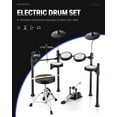 Donner Electric Drum Set for Beginner Adults, 5 Drums 3 Cymbals, 180