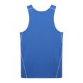 thumbnail image 4 of Ocealan Men's Tank Swimsuit Top Athletic Vest Rash Guard Shirt Solid Color Sleeveless Workout Playwear Blue L, 4 of 7