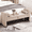 Oatmeal, variant on YYAo 60" Storage Bench, Storage Bench for Bedrooms, Living Rooms, Activity Rooms, Similar Spaces, Storage Bench Suitable