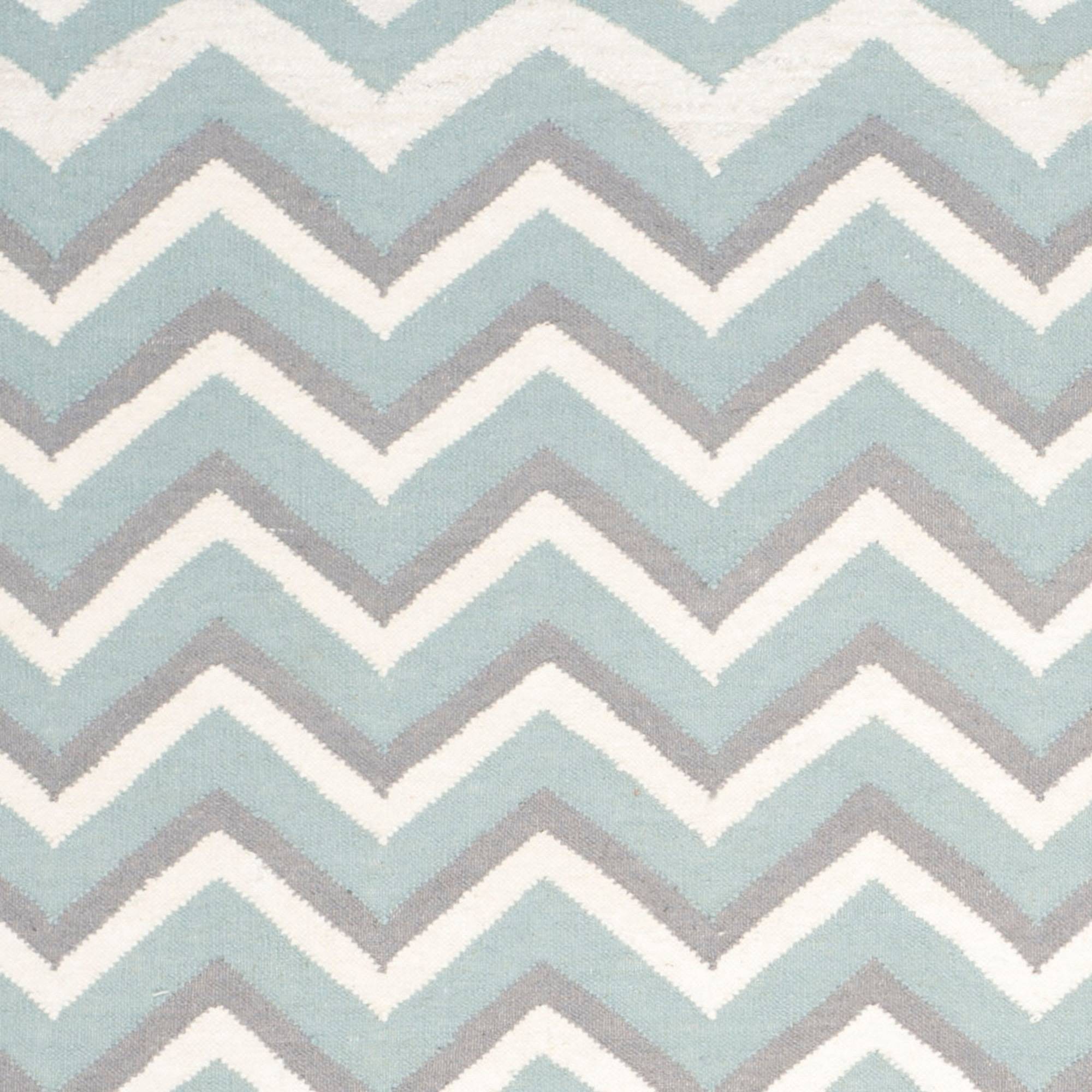 SAFAVIEH Dhurries Marisa Geometric Area Rug, Blue/White, 6' x 9'