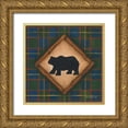 thumbnail image 1 of Lewis, Kim 15x15 Gold Ornate Wood Framed with Double Matting Museum Art Print Titled - Bear, 1 of 4