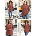thumbnail image 4 of LANREMON Women's Plus Size Crewneck Long Sleeve Tops Casual Lightweight Fall Pullover Tunic Sweaters Shirts, 4 of 7
