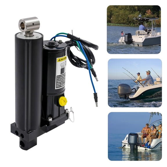 Electric Outboard Power Tilt Trim, Motor Tilt Trim for Mercury 75-115HP 4-Stroke, Boat Motor Mount Kit, Marine Power Trim and Tilt Unit with DC Brushed Motor