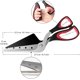 thumbnail image 1 of Tijeras para pizza, cortador de pizza con pala, hoja afilada de acero inoxidable de grado alimenticio y mango suave, tijeras de cocina multifuncionales, 27 cm, negro/rojo, 1 of 2