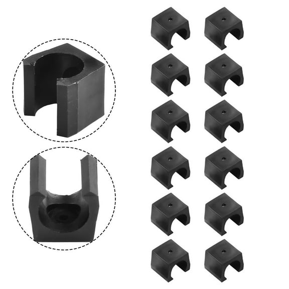12 X Cue Wall Mounted Rack Plastic Billiard Cue/Fishing Rod Stick Holder Clips