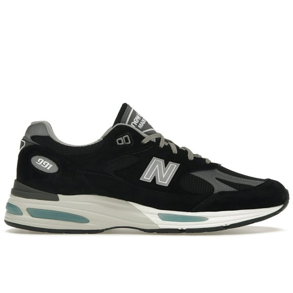 New Balance Men's 991v2 MiUK Black Grey Shoes, from StockX