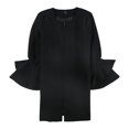 thumbnail image 1 of Alfani Womens Flared-Sleeve Jacket, Black, Large, 1 of 1