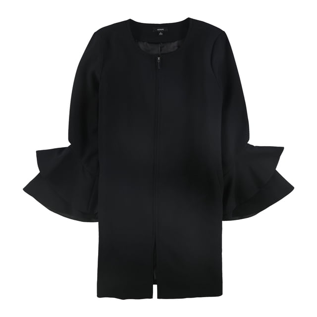 Alfani Womens Flared-Sleeve Jacket, Black, Large