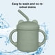 thumbnail image 3 of Vaso de entrenamiento de silicona y pajita para niños pequeños, 8 meses, 3 of 5