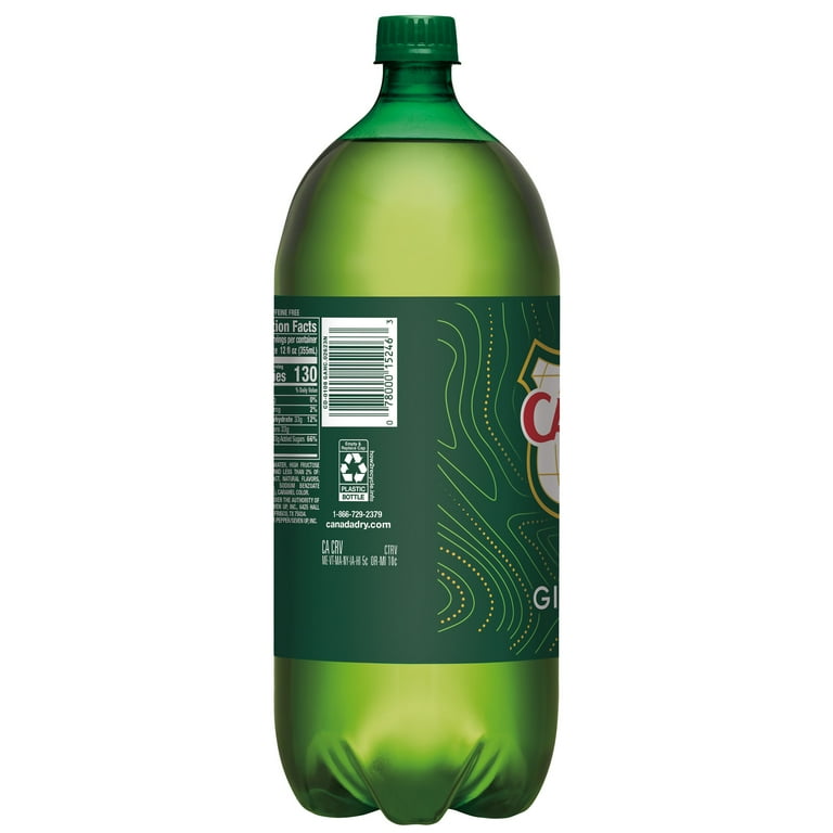 Canada Dry Ginger Ale Soda Pop, Caffeine Free, 2 Liter Bottle