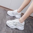 thumbnail image 4 of Zapatos casuales for mujer moda de estilo coreano, zapatos deportivas, blanco, 4 of 7