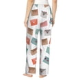 thumbnail image 3 of Pajama Pants Women, envelope Pattern heart Sweatpants Soft Sleep Lounge Pants, Casual PJ Bottoms Pants with Pockets, 3 of 5