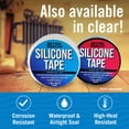 thumbnail image 2 of Rubber Tape Silicone Tape Self Fusing Rubber Grip Tape 1" x 40FT Black Silicone Repair Pipe Tape Electrical Radiator Hose Coax Plumbers Water Seal Stretch, 2 of 37