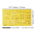 thumbnail image 2 of Traceease JewelryFinding & Clasp Settings Templates Drafting ToolsJewelleryDesigning Stencils, 2 of 5